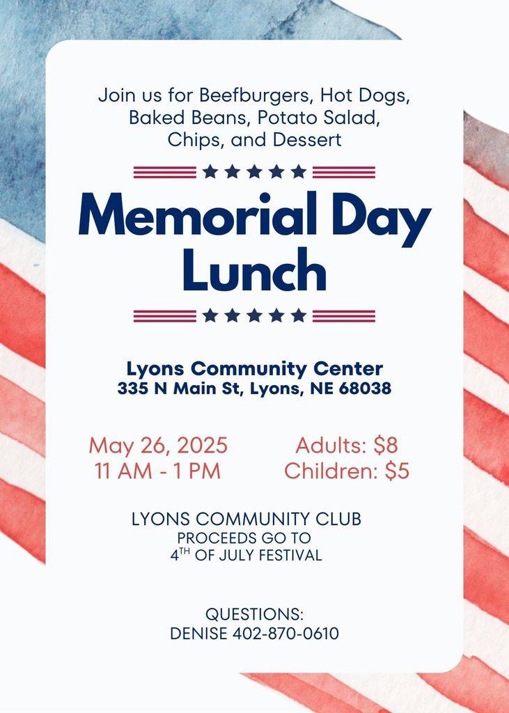 Memorial Day Lunch